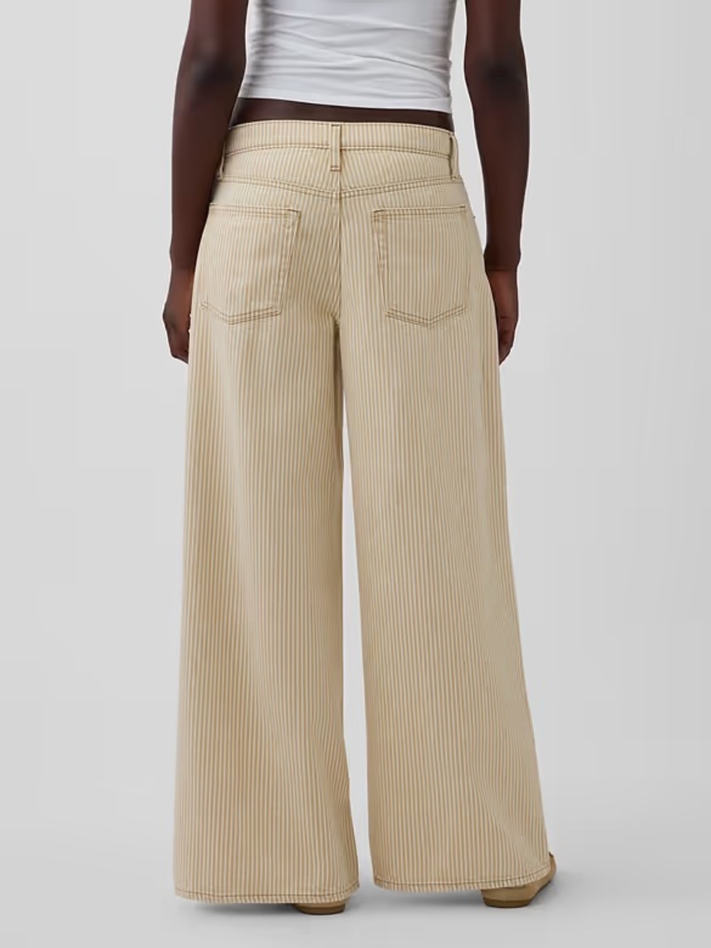 Low Slung Stripe Extra Baggy Jeans in Color
Khaki tan stripe - Picture 3 of 6